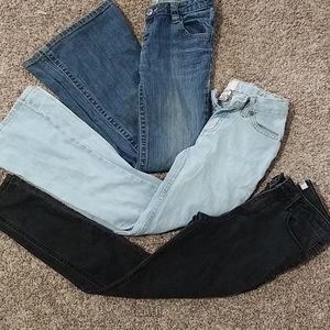 Bundle of girls jeans